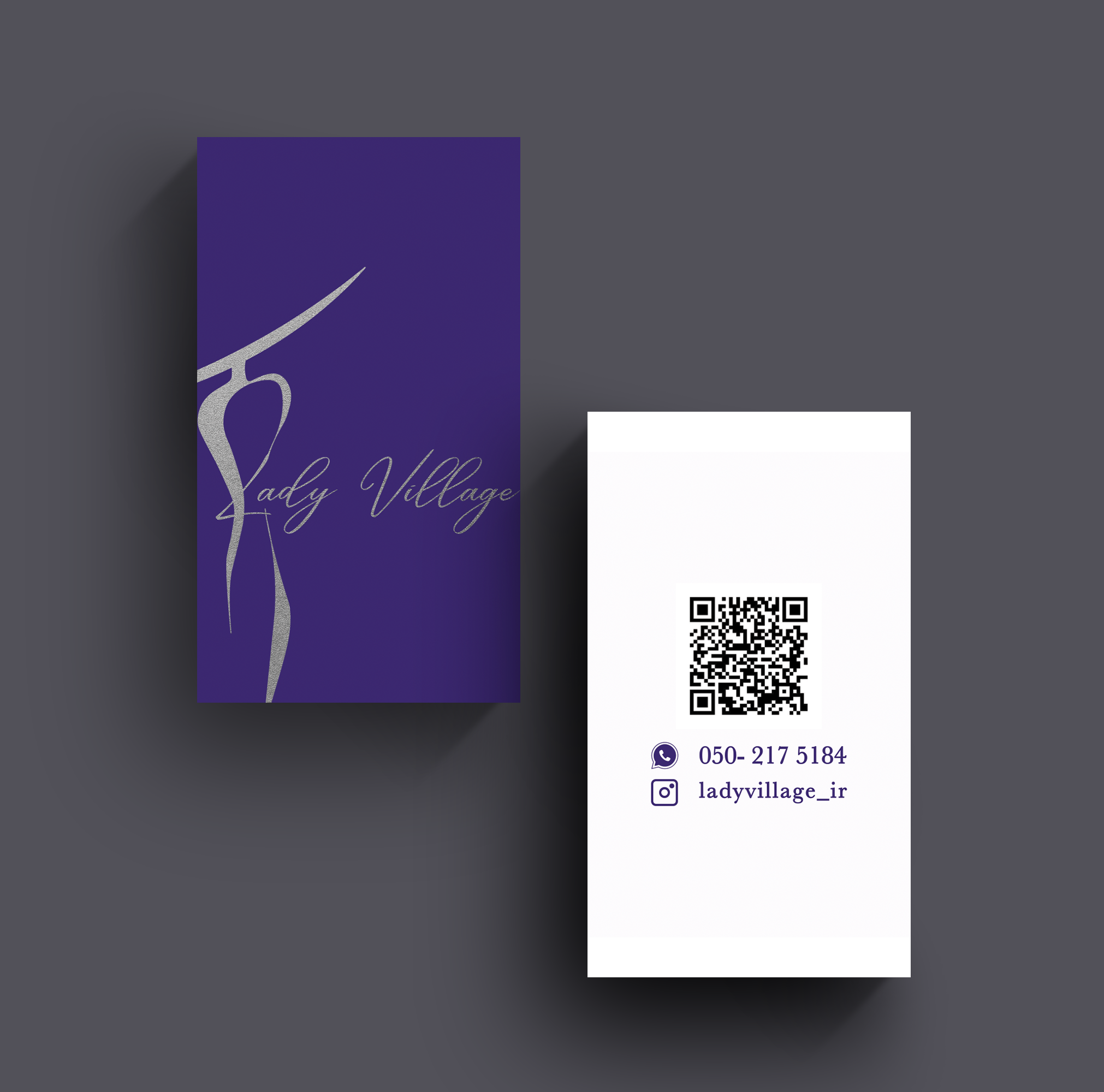 lady village business card